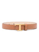 Tod's New Fib.rever T Logo Naturale Calf Skin Belt