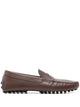 Tod's Smooth Leather Driving Loafers Rubber