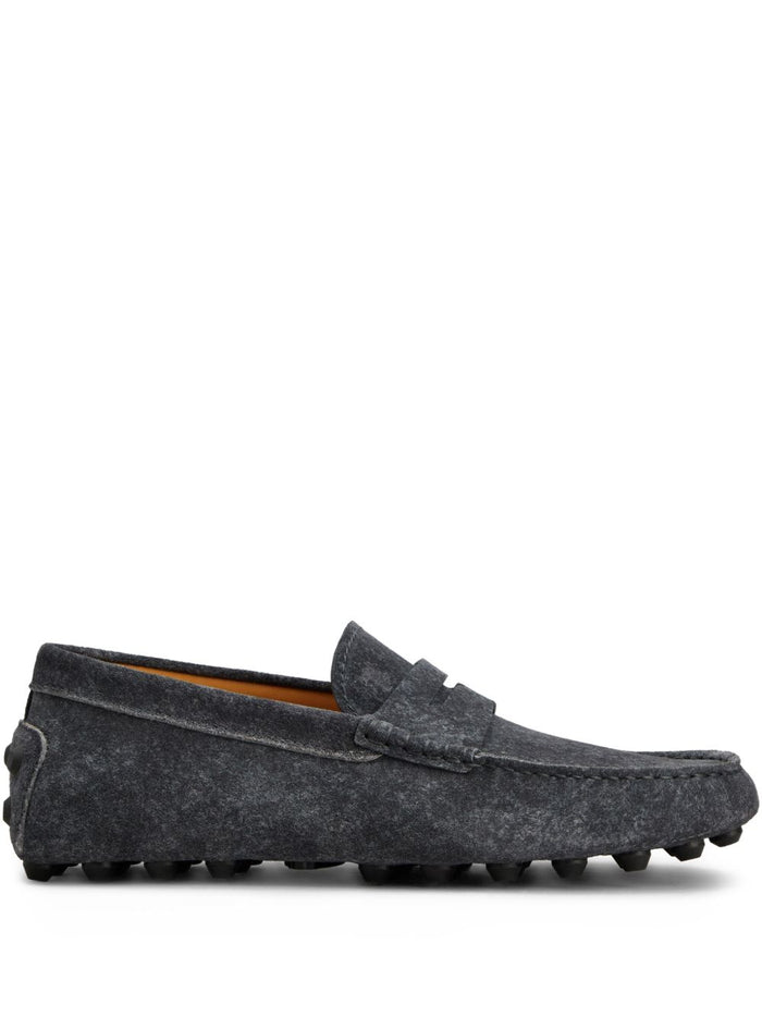 Tod's Gommino Bubble Sole In Suede Leather