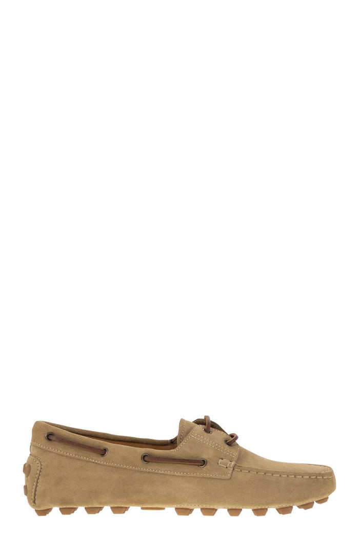 Tod's Rubber Bubble Suede Boat