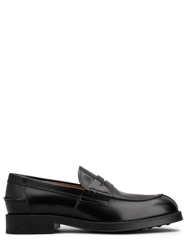 Tod's Black Calfskin Loafers