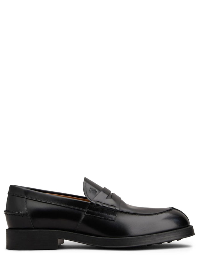 Tod's Black Calfskin Loafers