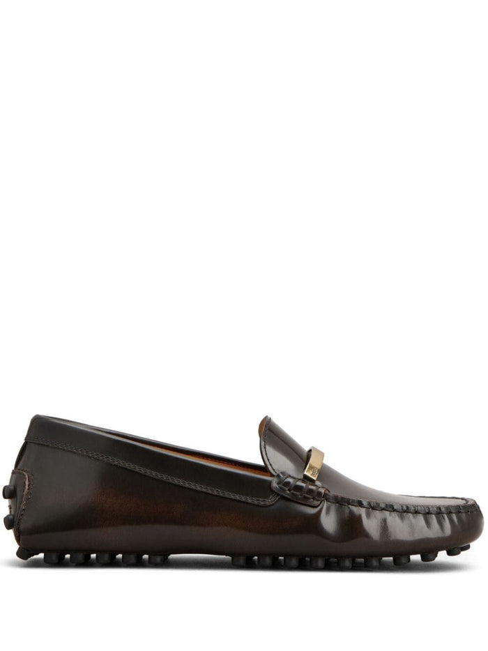 Tod's Brown Leather Loafers