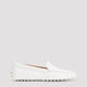 Tod's White Leather Loafers