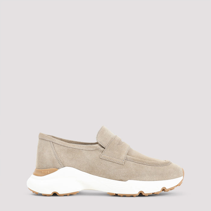 Tod's Tobacco Light Brown Suede Leather Sport Runner