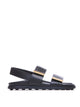 Tod's Black Calfskin Sandals