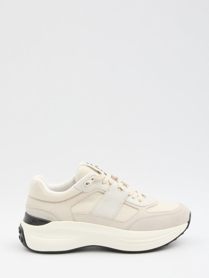 Tod's Beige Calfskin Sneakers
