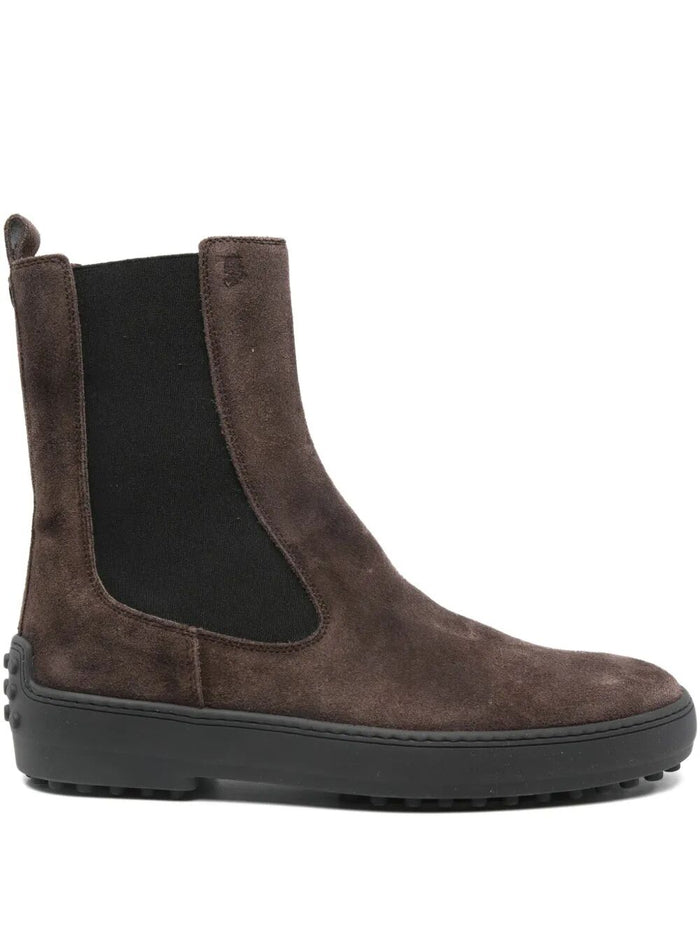 Tod's Winter Gommino Suede Ankle Boots