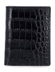 Tom Ford Tom Ford Black Croc-Embossed Leather Cardholder