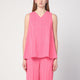 Semicouture Pink Prya Viscose Top