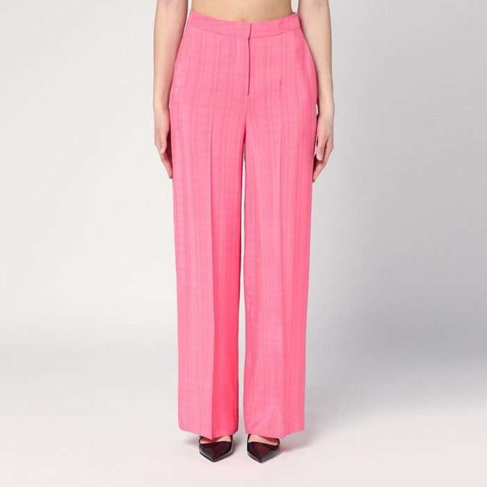 Semicouture  Pink Viscose Marlee Trousers