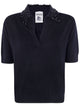 Semicouture "Margy" Short Sleeves Polo Neck
