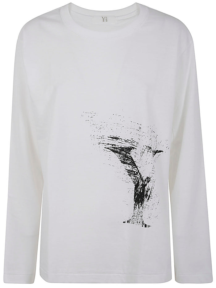 Y's Round Neck Long Sleeve T B