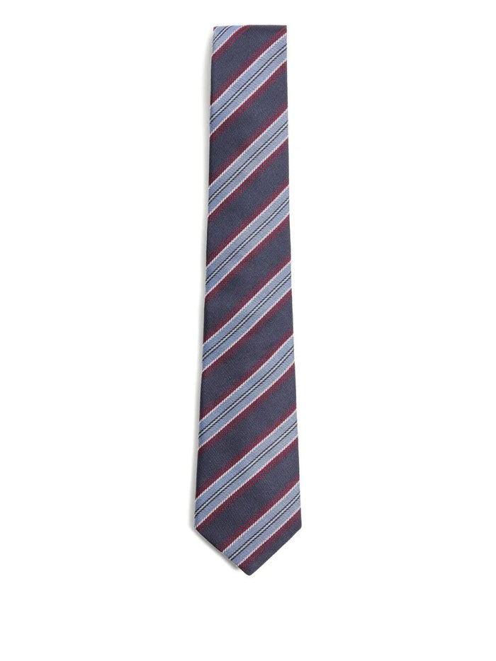 Valentino Garavani Valentie Jacquard Regimental Silk Tie