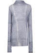Y's Sheer Asymmetry Long Knit