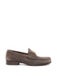 Valentino Garavani V Logo Plaque Suede Loafers