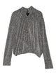 Iro Metallic High-Neck Top