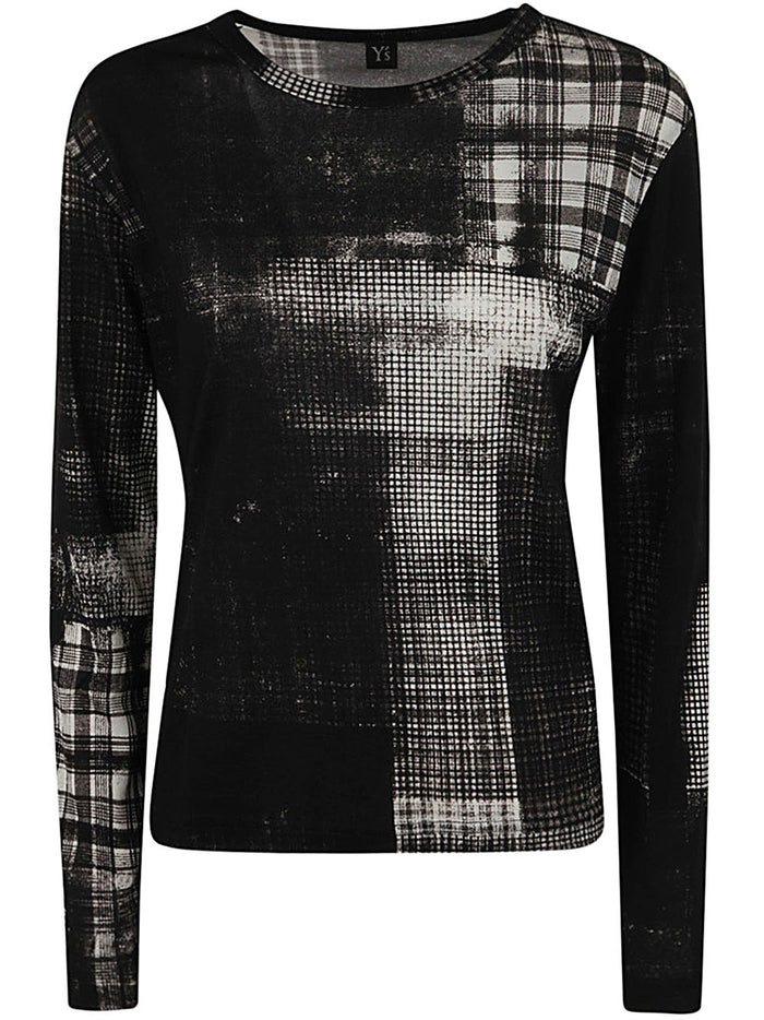 Y's Round Neck Long Sleeve T