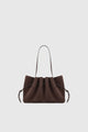 Yuzefi Scallop Bag Suede Brown