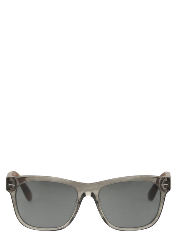 Brunello Cucinelli Two-Tone Acetate Sunglasses With Crystal Lenses
