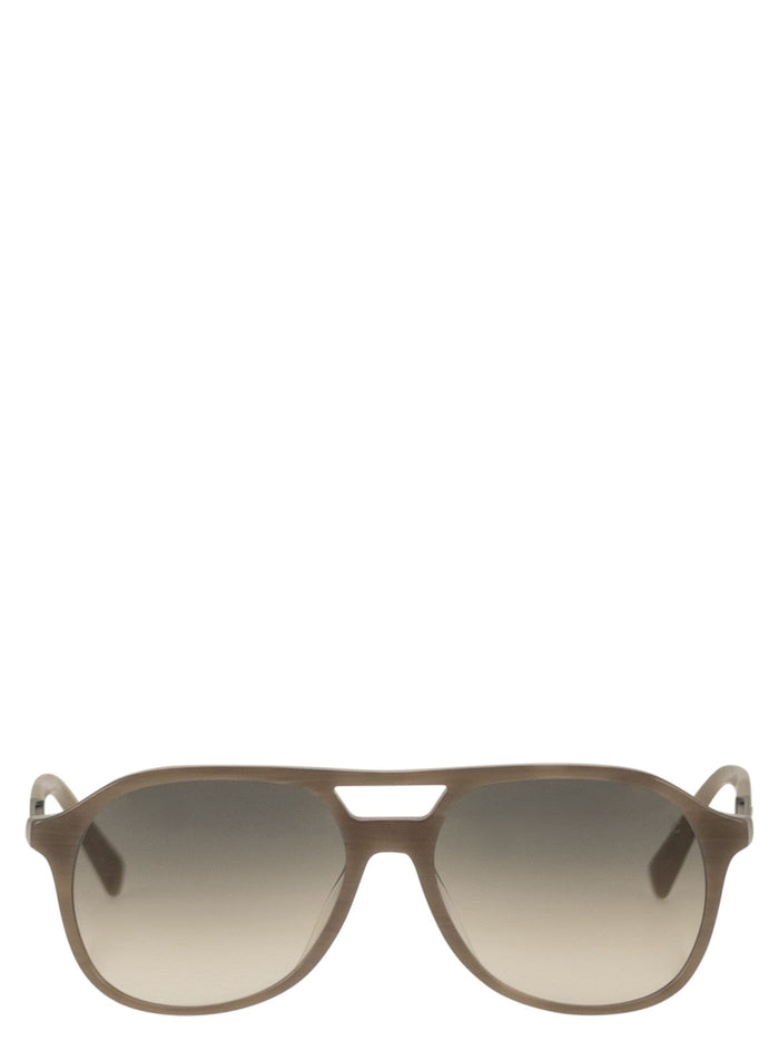Brunello Cucinelli Acetate Sunglasses With Shaped Bridge And Crystal Lenses