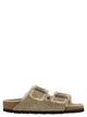 Birkenstock Arizona - Suede Lamb Fur Slipper