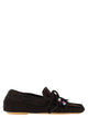 Anniel Suede Loafers With Fringes And Decorative Laces
