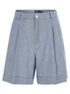 Polo Ralph Lauren Pleated Cotton Chambray Shorts