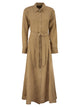 Polo Ralph Lauren Long Linen Shirt Dress With Belt