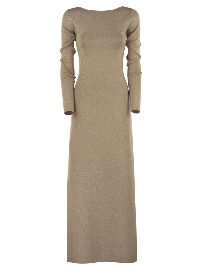Maxmara Bracco - Viscose And Lurex Slim Dress