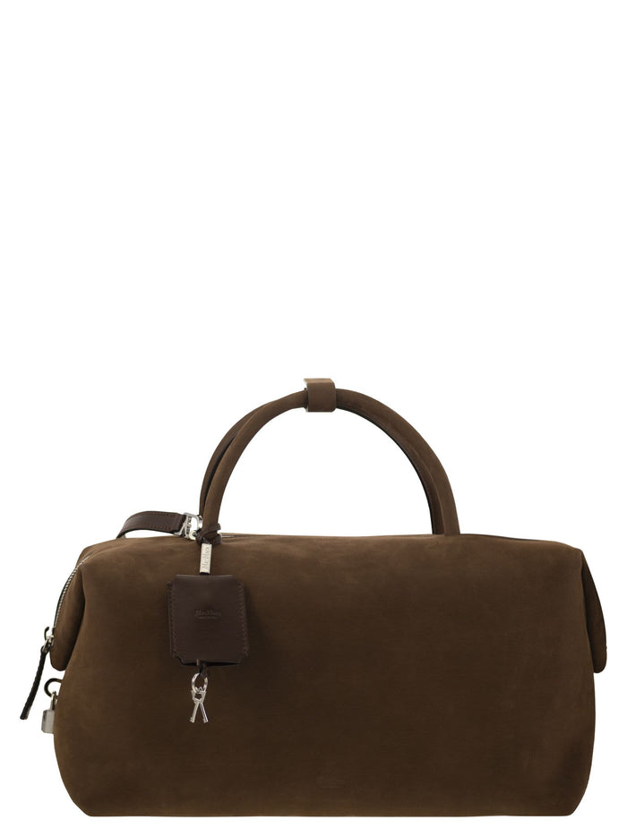 Maxmara Holdalllsuede - Large Nubuck Leather Satchel