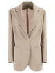 Maxmara Mxmaffari - Single-Breasted Jacket In Wool, Mohair And Silk