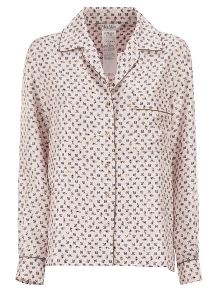 Maxmara Mxmdisco - Semi-Fitted Printed Silk Shirt