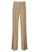 Maxmara Mxsbig - Regular Fit Trousers In Linen Natté