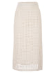Maxmara Mxpgeode - Openwork Cotton Midi Skirt