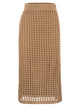 Maxmara Mxpgeode - Openwork Cotton Midi Skirt