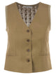 Maxmara Mxmcalibri - Tailored Linen And Knit Waistcoat