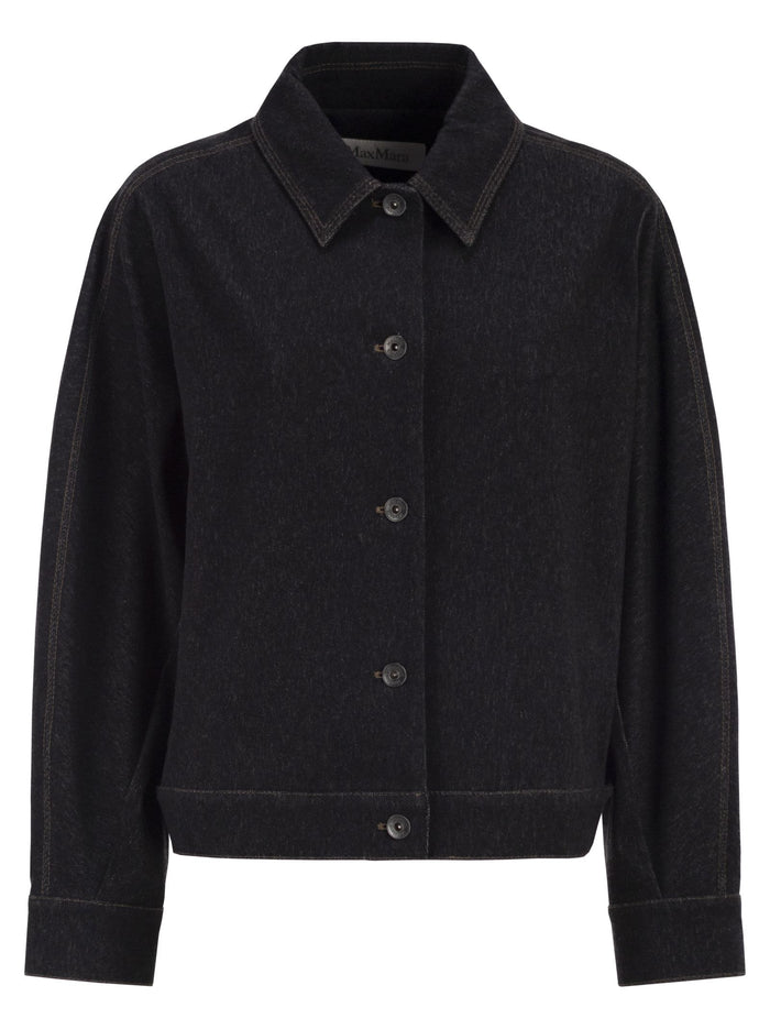 Maxmara Mxpnettare - Denim-Effect Jersey Jacket
