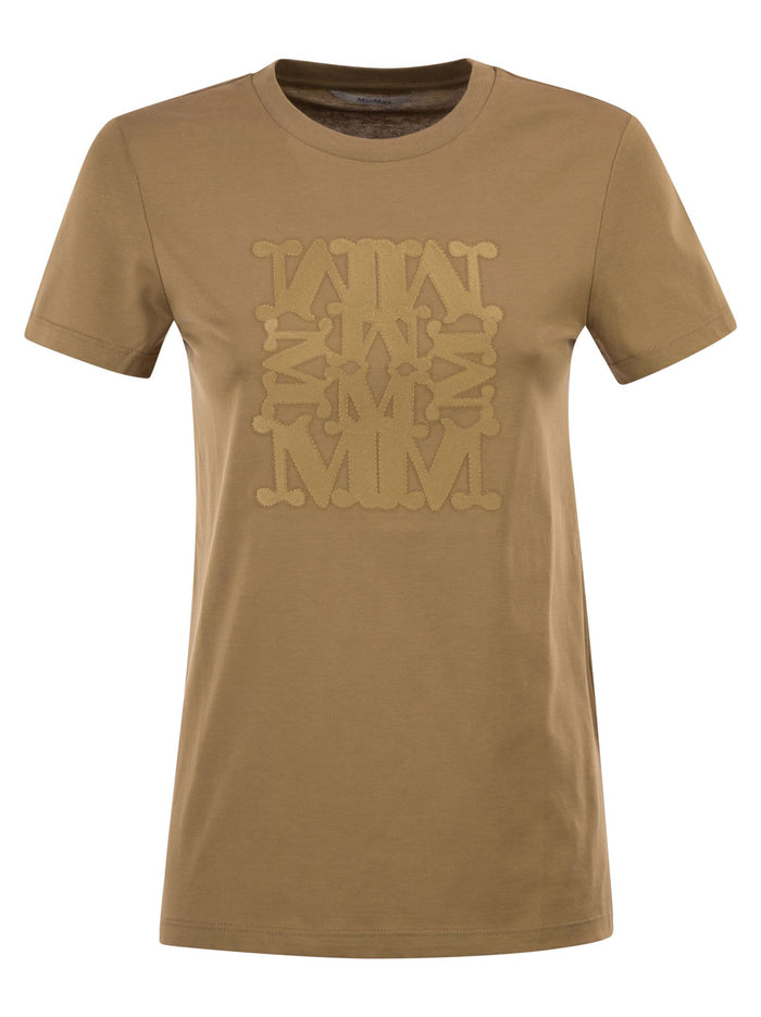 Maxmara Mxmgiovane - T-Shirt With Monogram Logo
