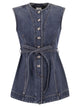 Sportmax Spddominio - Denim Sleeveless Top