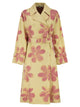 Weekend Maxmara Wksradioso - Water-Repellent Gabardine Trench Coat With Flowers