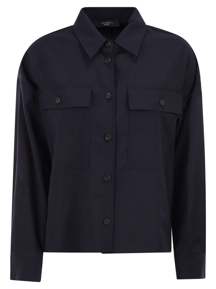 Weekend Maxmara Wkdmulino - Cropped Wool Canvas Jacket