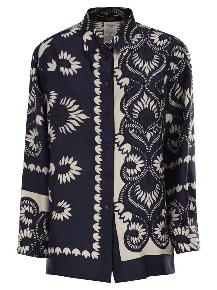 Weekend Maxmara Wkdlastra - Printed Silk Patchwork Shirt
