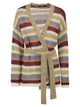 Weekend Maxmara Wkdbonito - Linen Yarn Cardigan With Belt