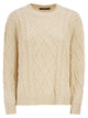 Weekend Maxmara Wkdtenore - Cotton Jumper With Cables And Diamond Pattern