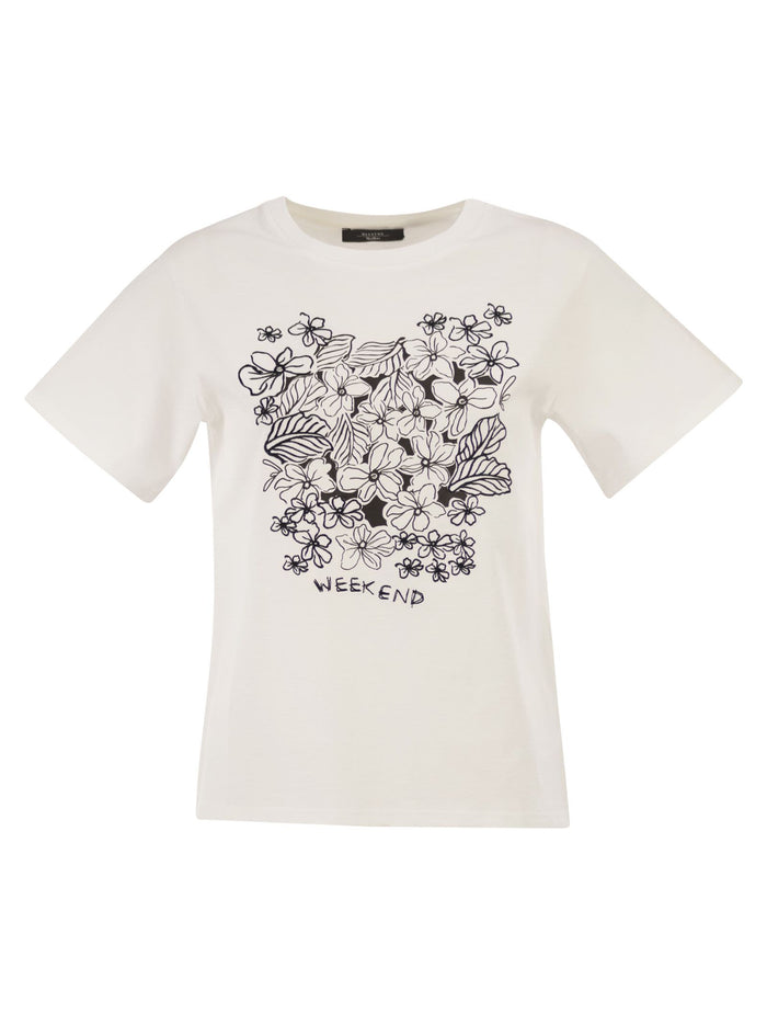 Weekend Maxmara Wkdbora - Jersey T-Shirt With Graphic Print