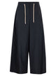 S Maxmara Smmgufo - Cotton Culotte Trousers With Drawstring Waist