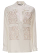 Maxmara Mxmfiltro - Silk Shirt With Monogram Print