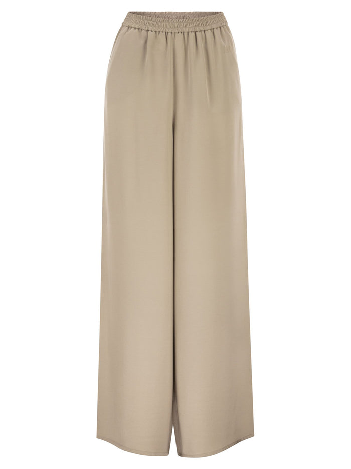 Maxmara Mxmvolonta - Pure Silk Wide-Leg Trousers