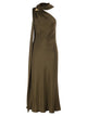 Maxmara Mxevasto - One-Shoulder Long Dress In Pure Silk